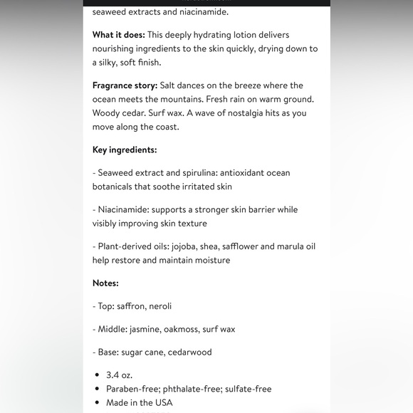 Salt & Stone Santal & Vetiver Lotion - Picture 3 of 3